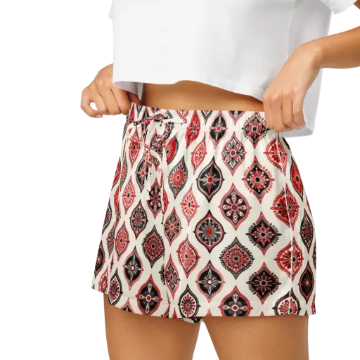 Ruby Caravan on a Women's Pajama Shorts