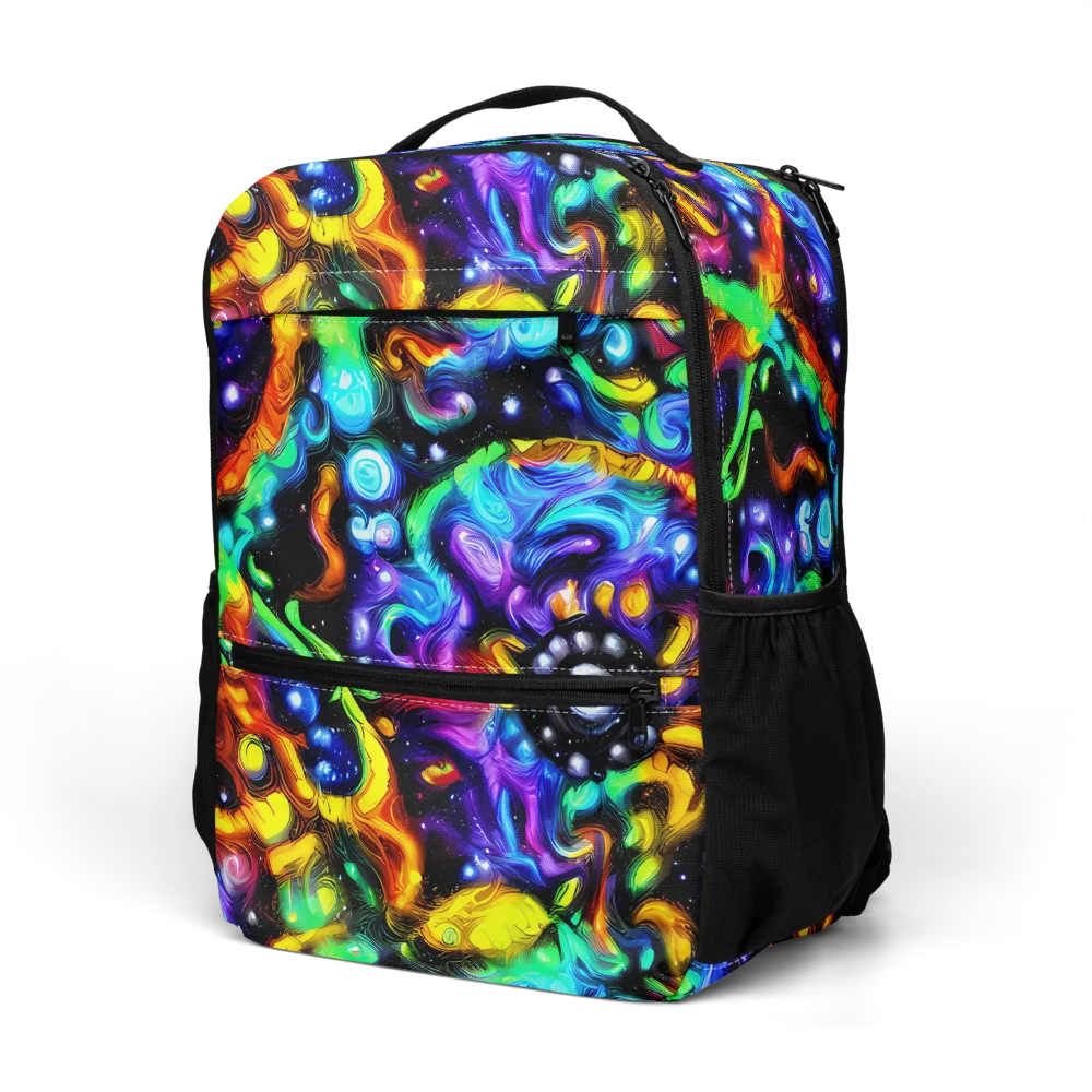 Infinite Colorstorm on Utility Backpack — Left Front
