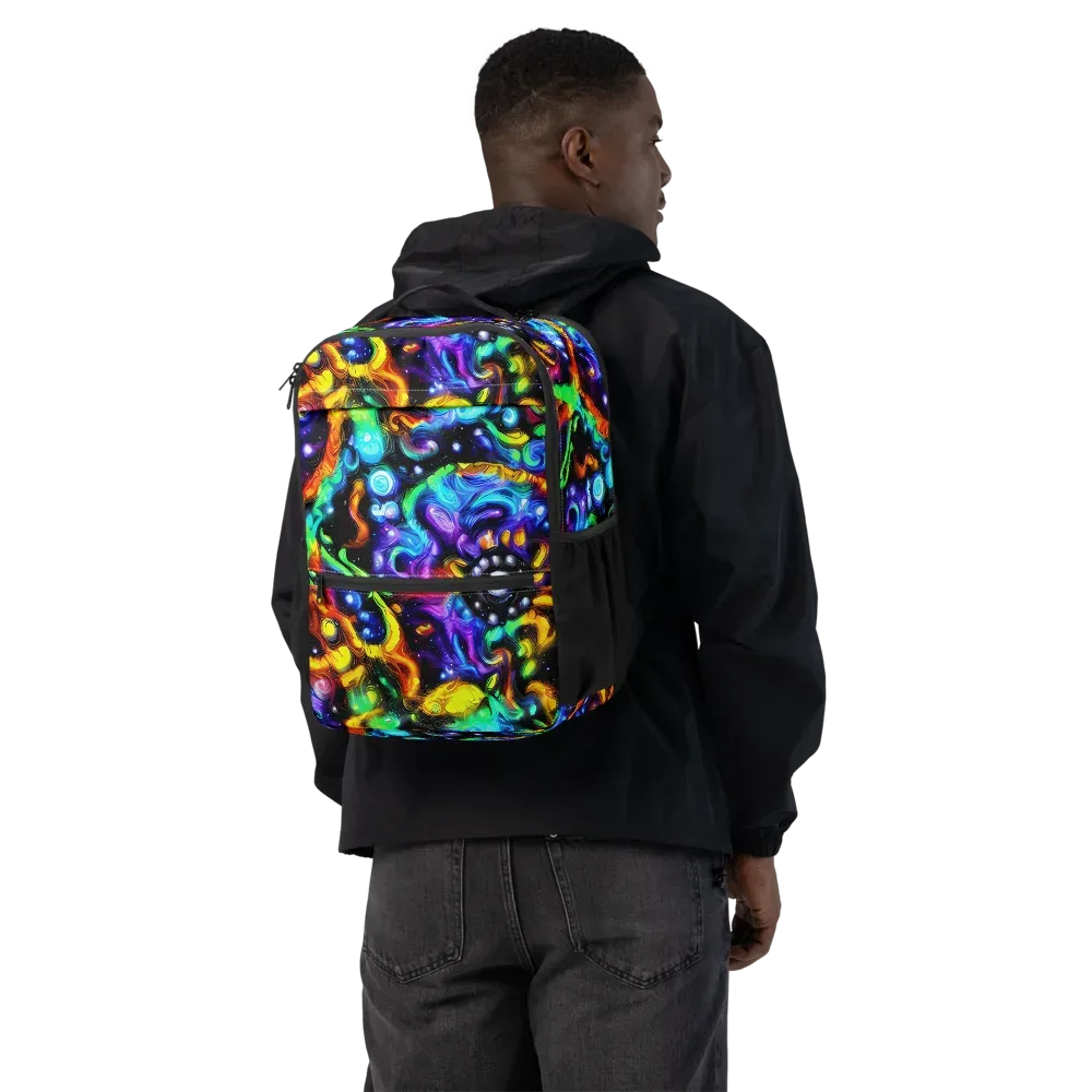 Infinite Colorstorm on Utility Backpack — Back