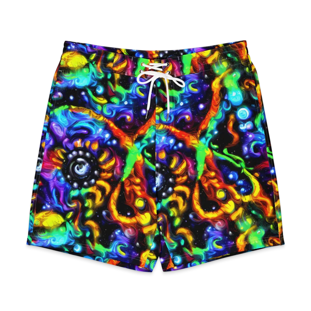 Infinite Colorstorm on Men's Board Shorts — Front