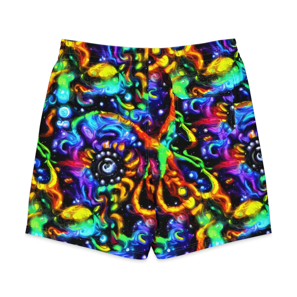 Infinite Colorstorm on Men's Board Shorts — Back