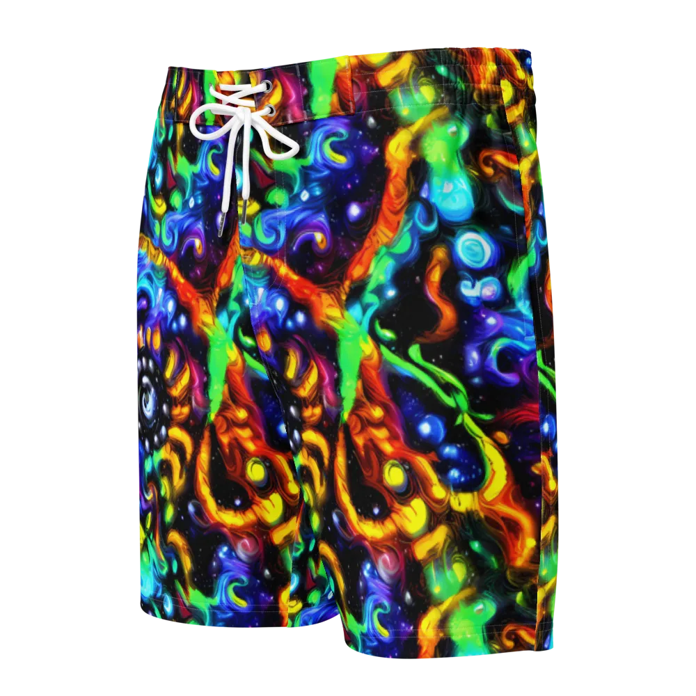 Infinite Colorstorm on Men's Board Shorts — Front