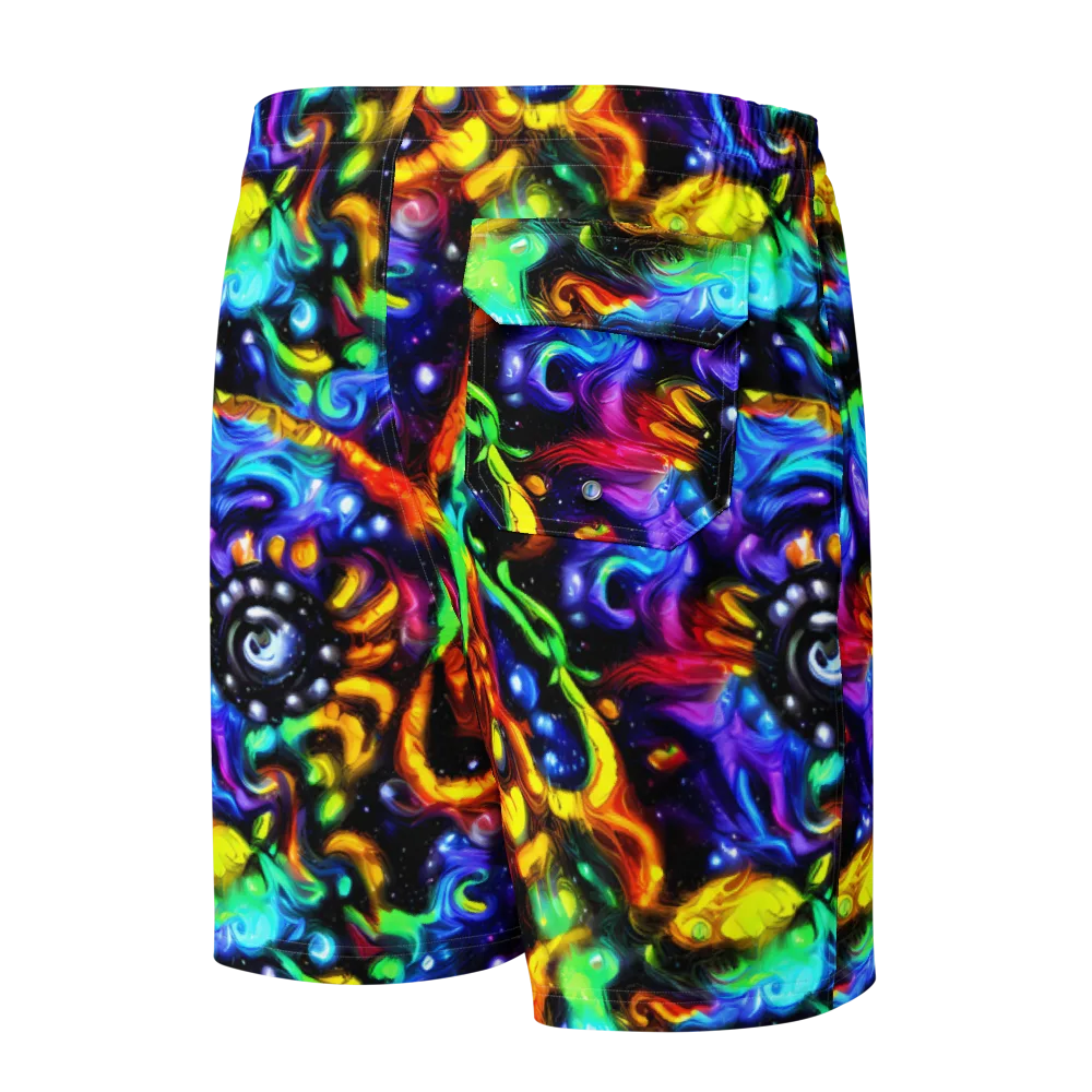 Infinite Colorstorm on Men's Board Shorts — Back