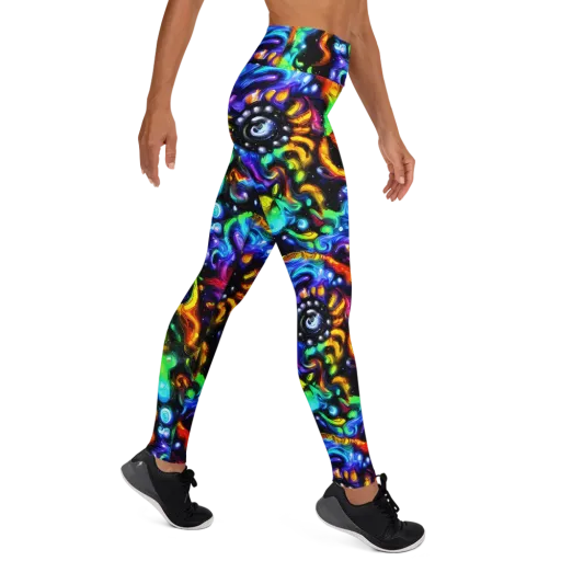 Infinite Colorstorm on a Yoga Leggings