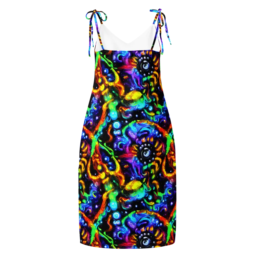 Infinite Colorstorm on Slip Dress — Back