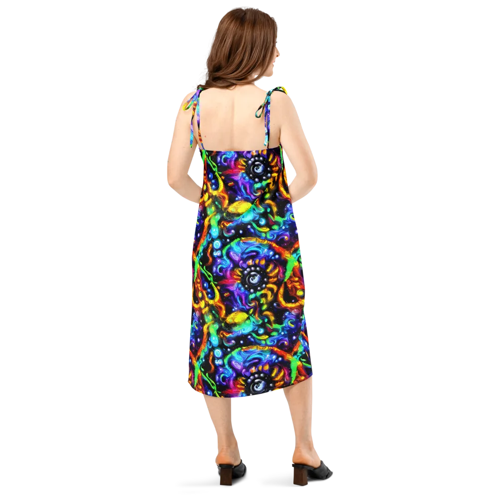 Infinite Colorstorm on Slip Dress — Back
