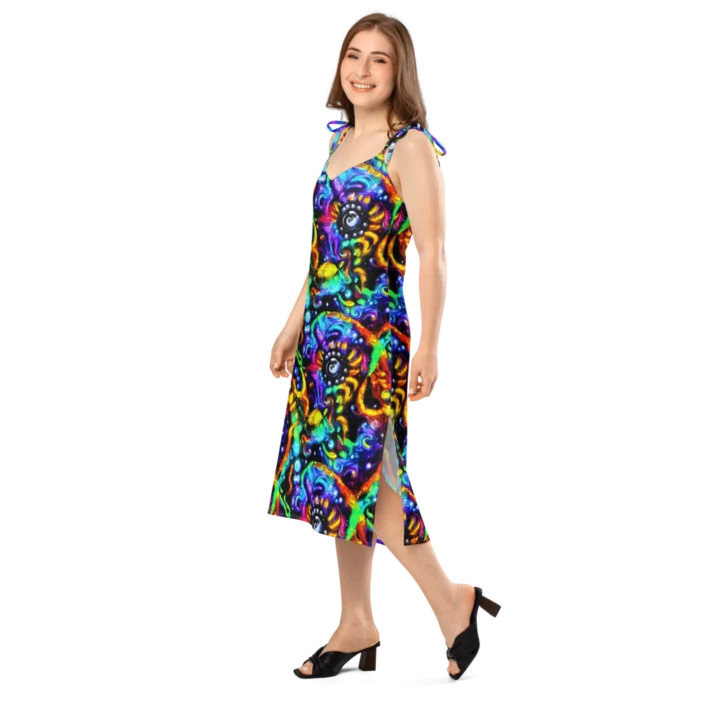 Infinite Colorstorm on Slip Dress — Left Front