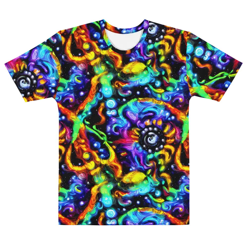 Infinite Colorstorm on Men's Cotton Crew Neck T-Shirt — Front