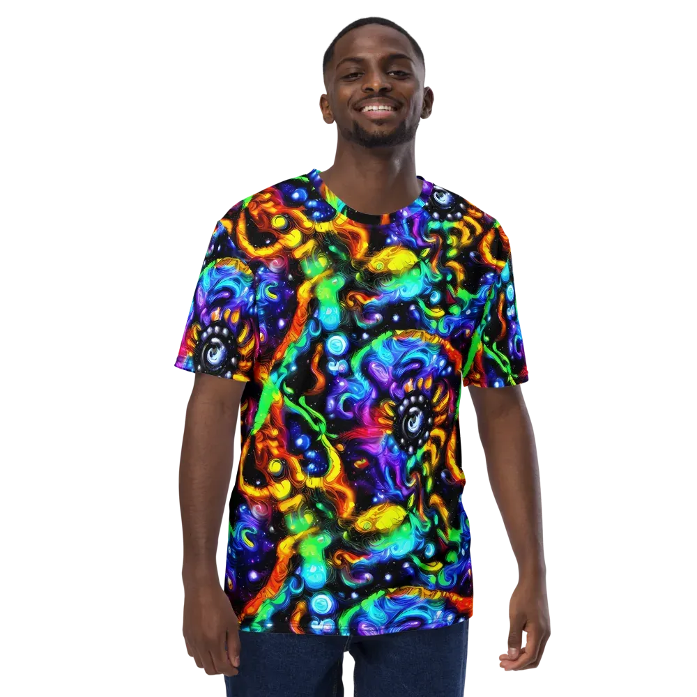 Infinite Colorstorm on Men's Crew Neck T-Shirt — Front