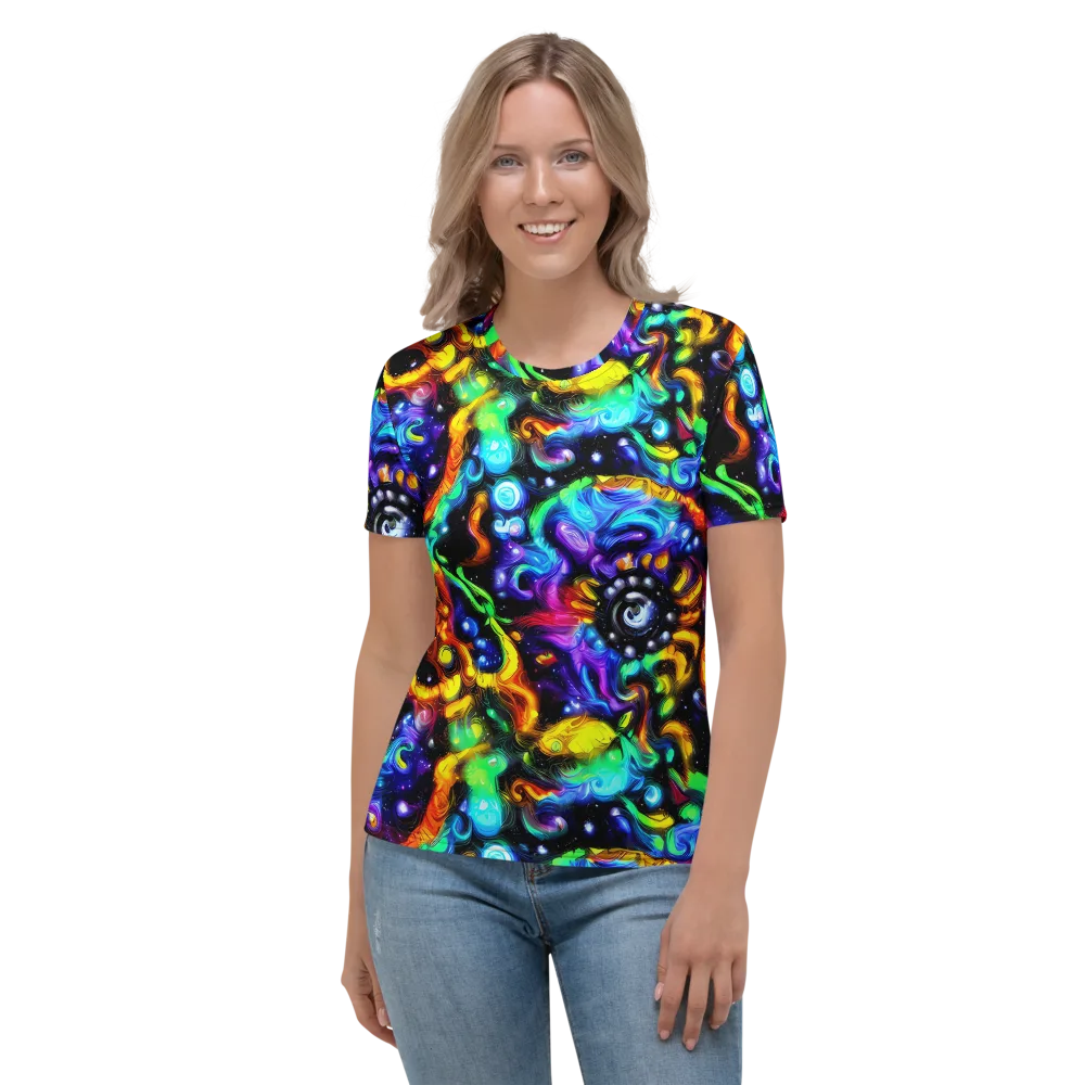Infinite Colorstorm on Women's Crew Neck T-Shirt — Front