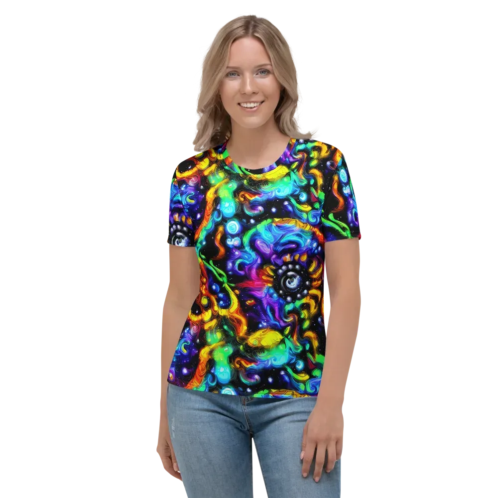 Infinite Colorstorm on Women's Crew Neck T-Shirt — Front