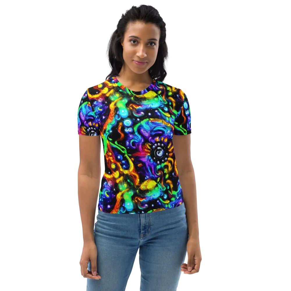 Infinite Colorstorm on Women's Crew Neck T-Shirt — Front