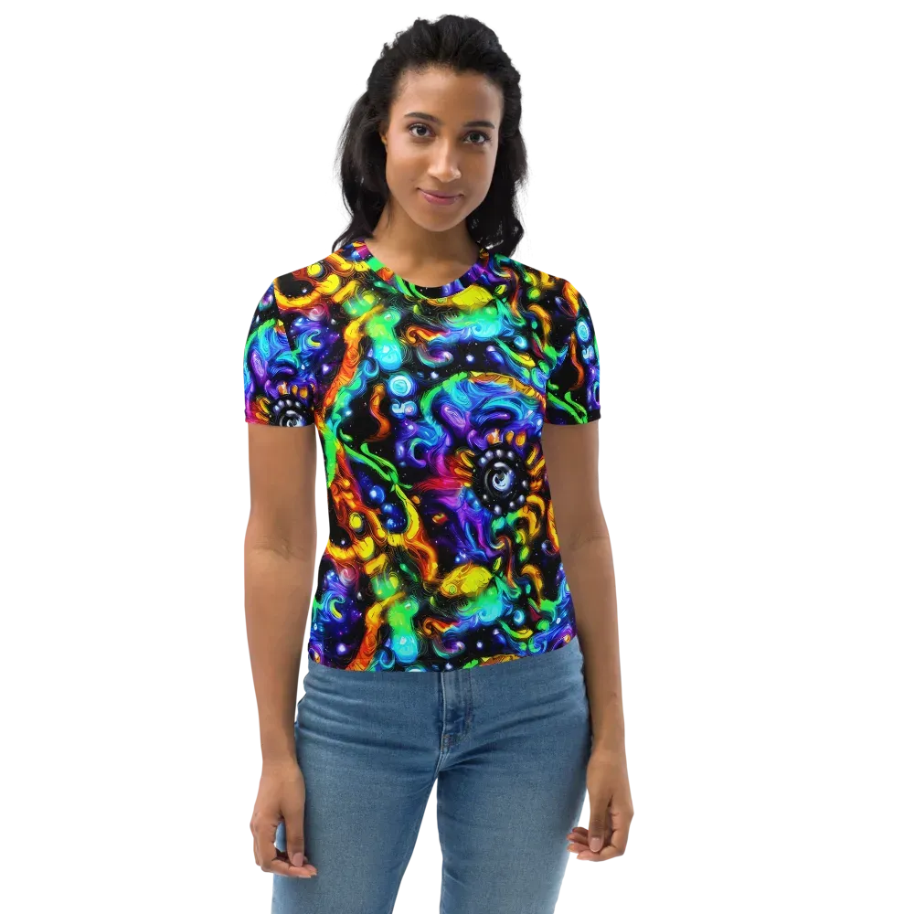 Infinite Colorstorm on Women's Crew Neck T-Shirt — Front