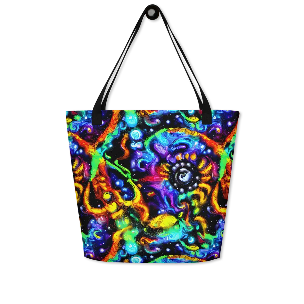 Infinite Colorstorm on Large Tote Bag W/ Pocket — Front
