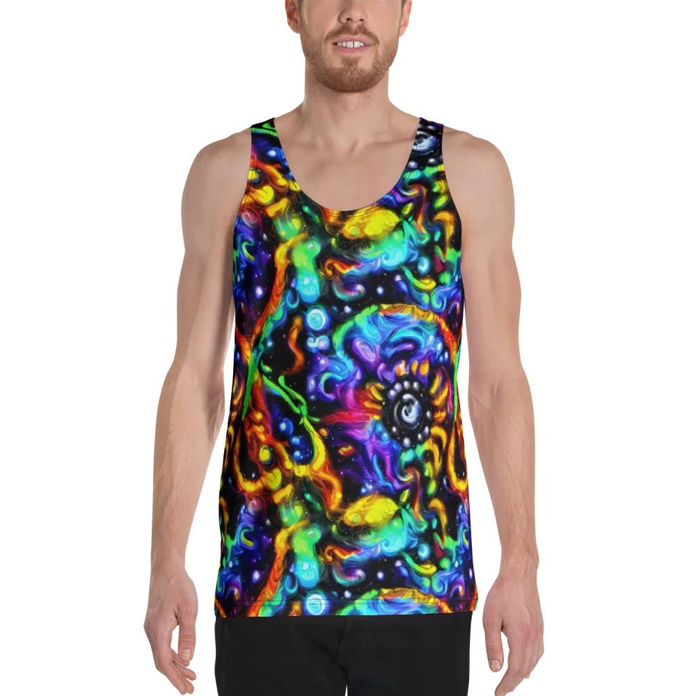 Infinite Colorstorm on Men's Tank Top — Front