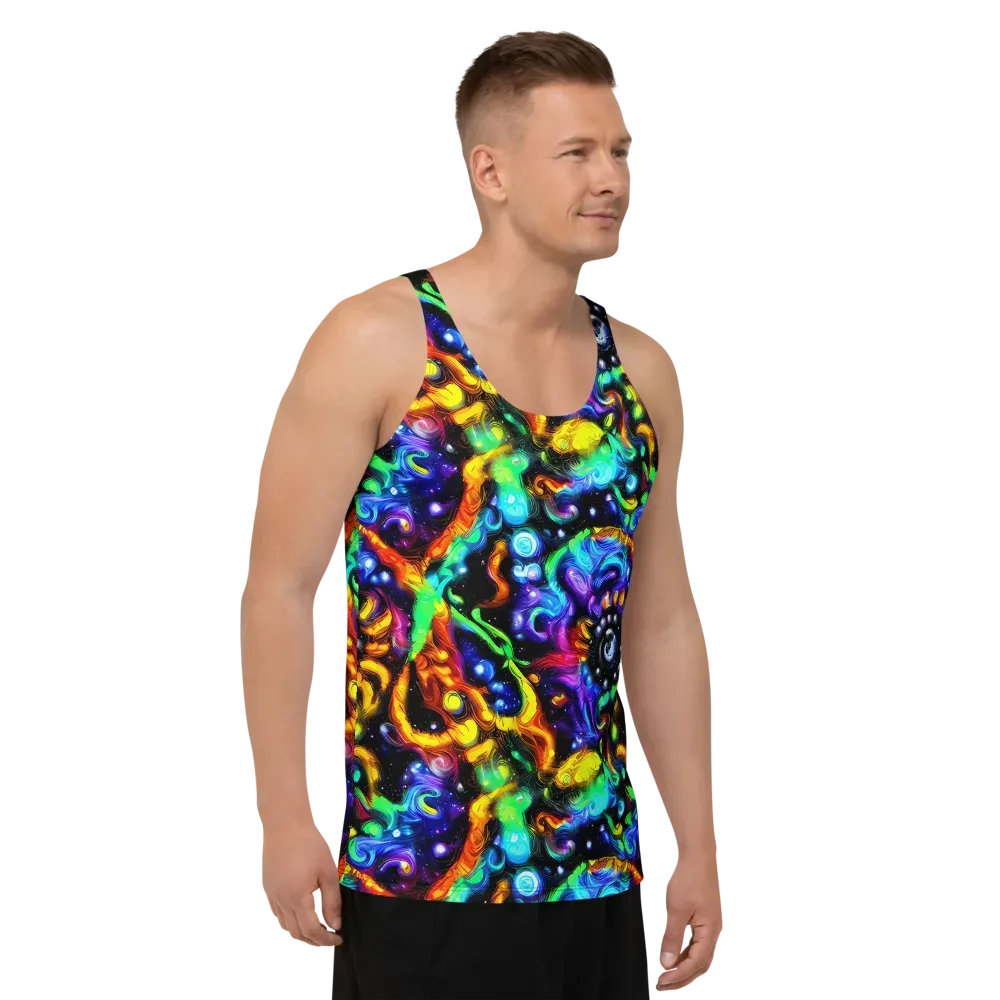 Infinite Colorstorm on Men's Tank Top — Right Front