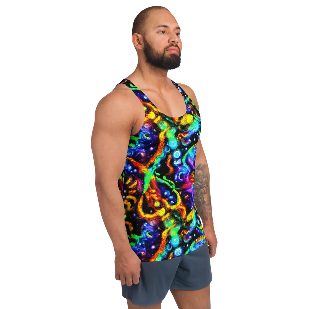Infinite Colorstorm on Men's Tank Top — Right Front