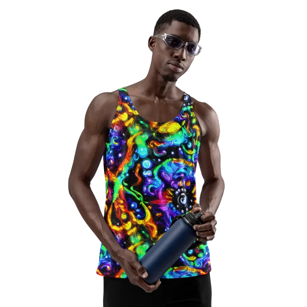 Infinite Colorstorm on Men's Tank Top — Front