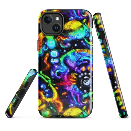 Infinite Colorstorm on a MagSafe Tough Case for iPhone®