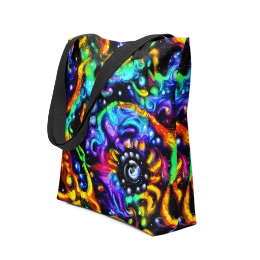 Infinite Colorstorm on a Tote Bag