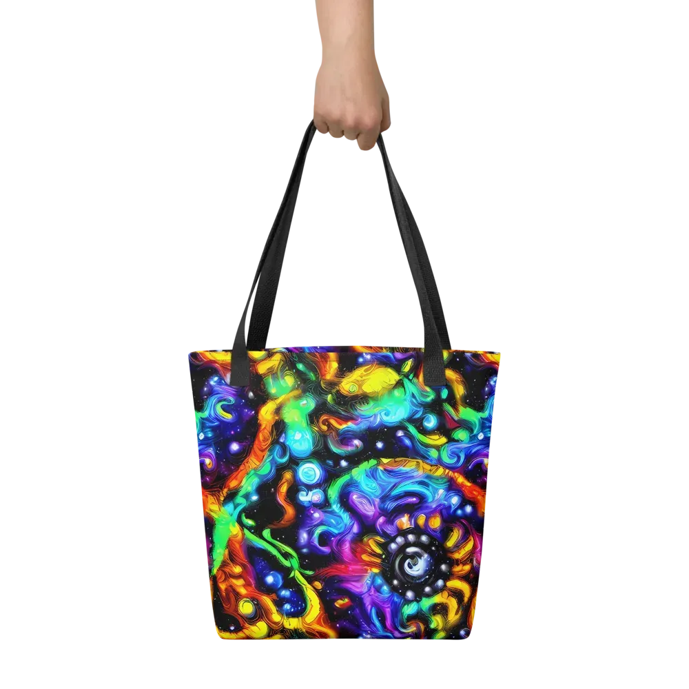 Infinite Colorstorm on Tote Bag — Front