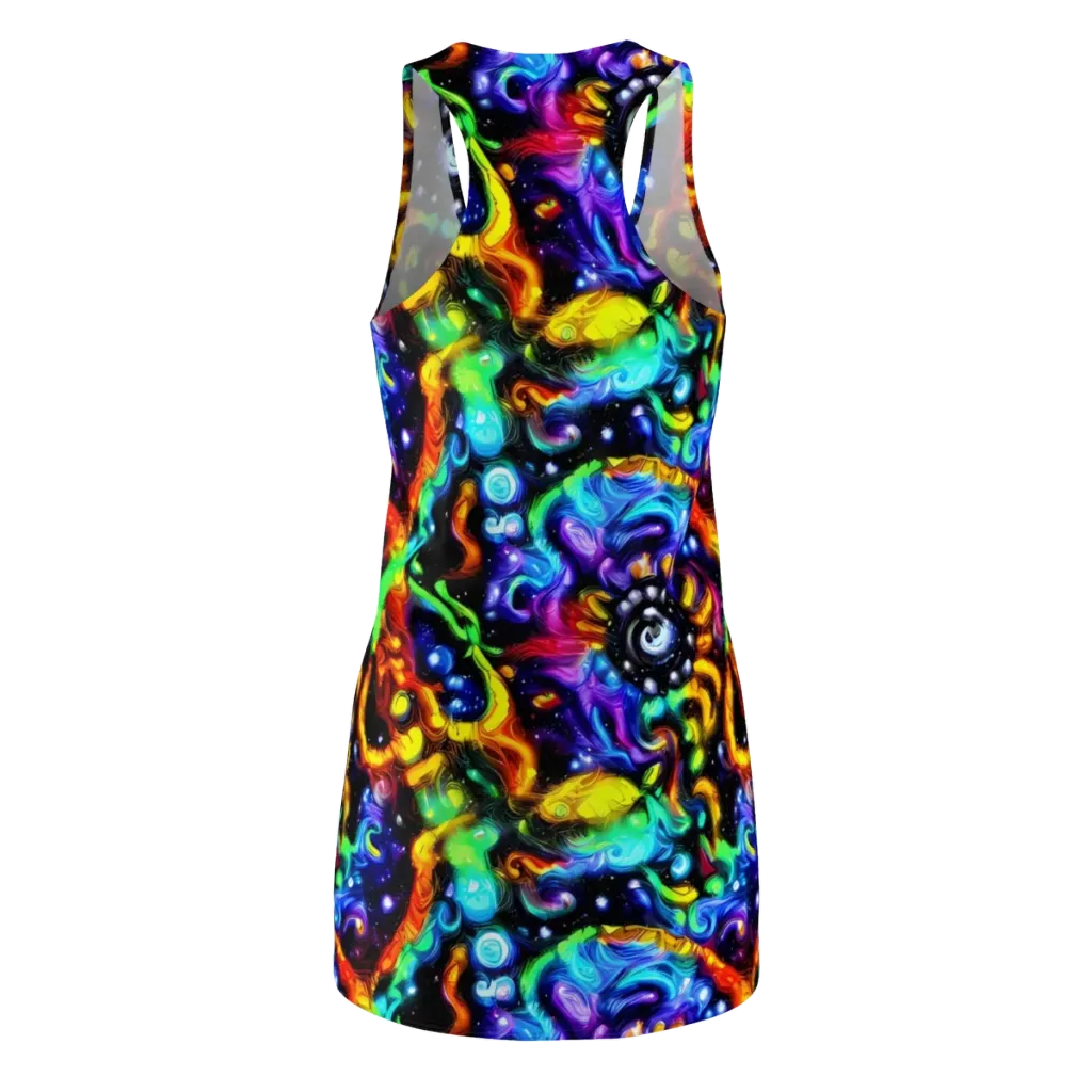 Infinite Colorstorm on Racerback Dress — Back