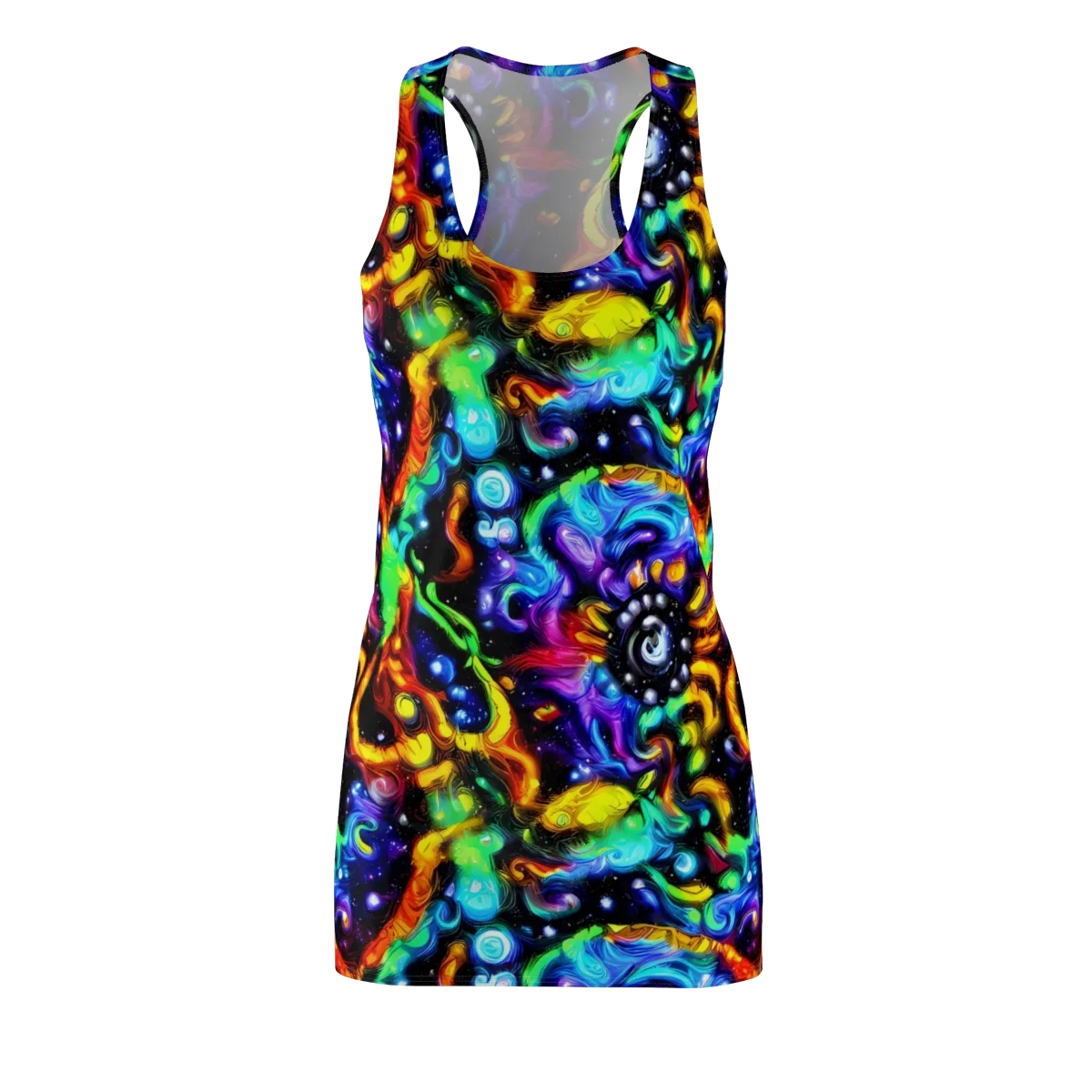 Infinite Colorstorm on Racerback Dress — Front