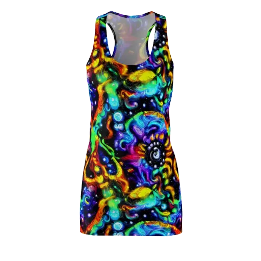 Infinite Colorstorm on a Racerback Dress