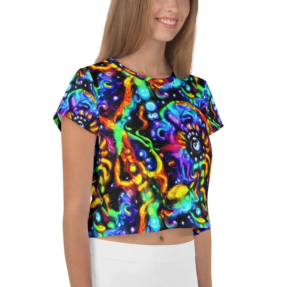 Infinite Colorstorm on Crop Tee — Right
