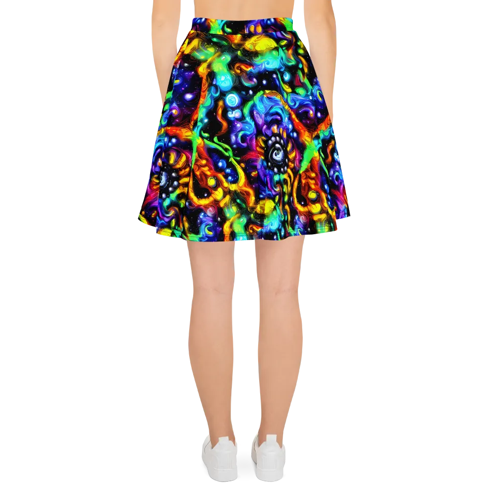 Infinite Colorstorm on Skater Skirt — Back