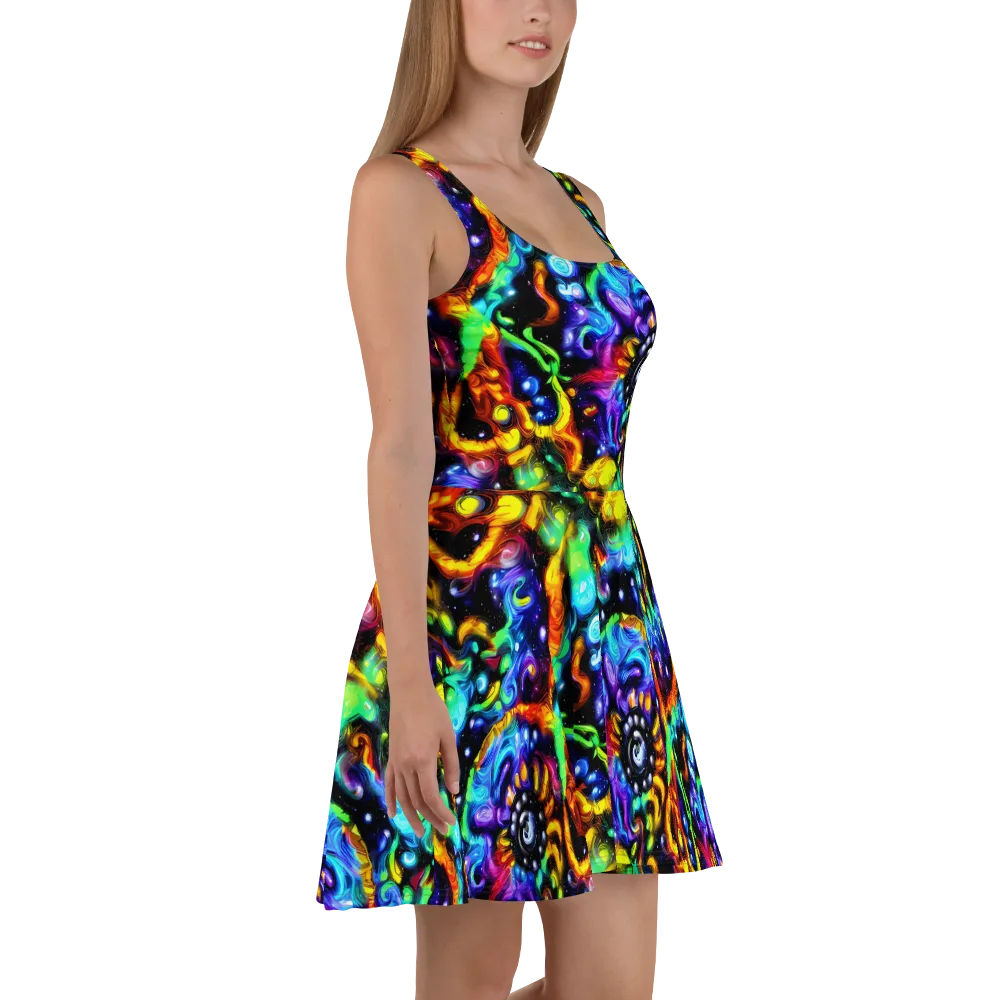 Infinite Colorstorm on Skater Dress — Right