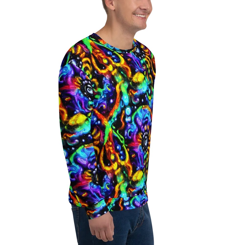 Infinite Colorstorm on Sweatshirt — Right Front