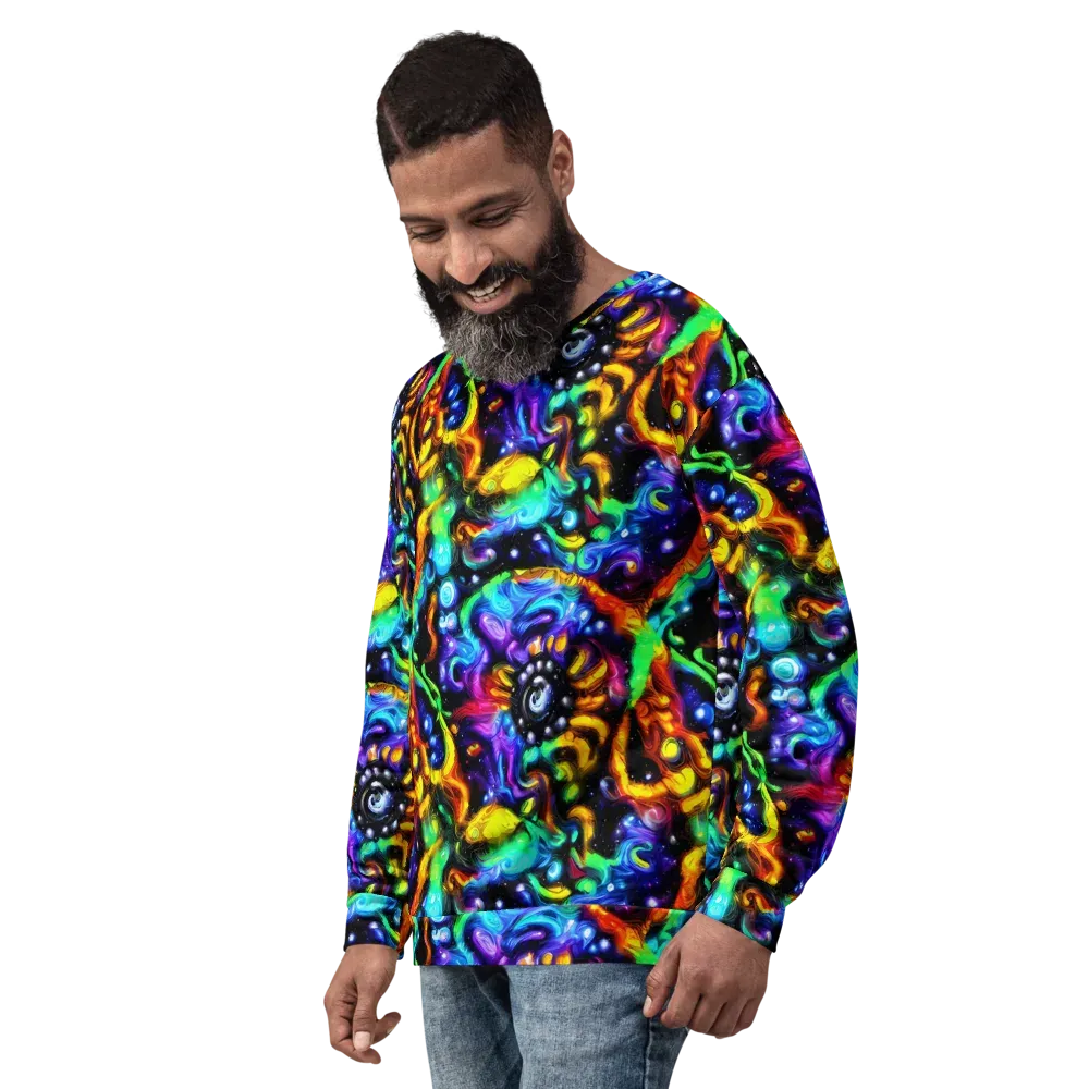 Infinite Colorstorm on Sweatshirt — Left Front