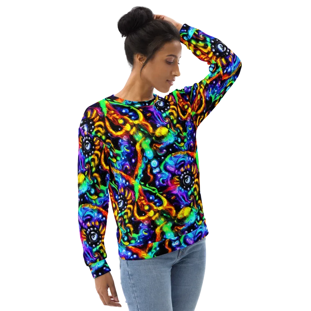 Infinite Colorstorm on Sweatshirt — Right Front