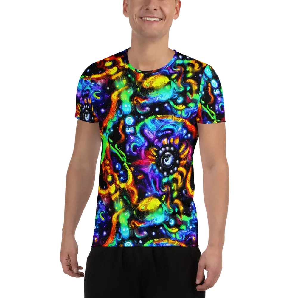 Infinite Colorstorm on Men's Athletic T-Shirt — Front