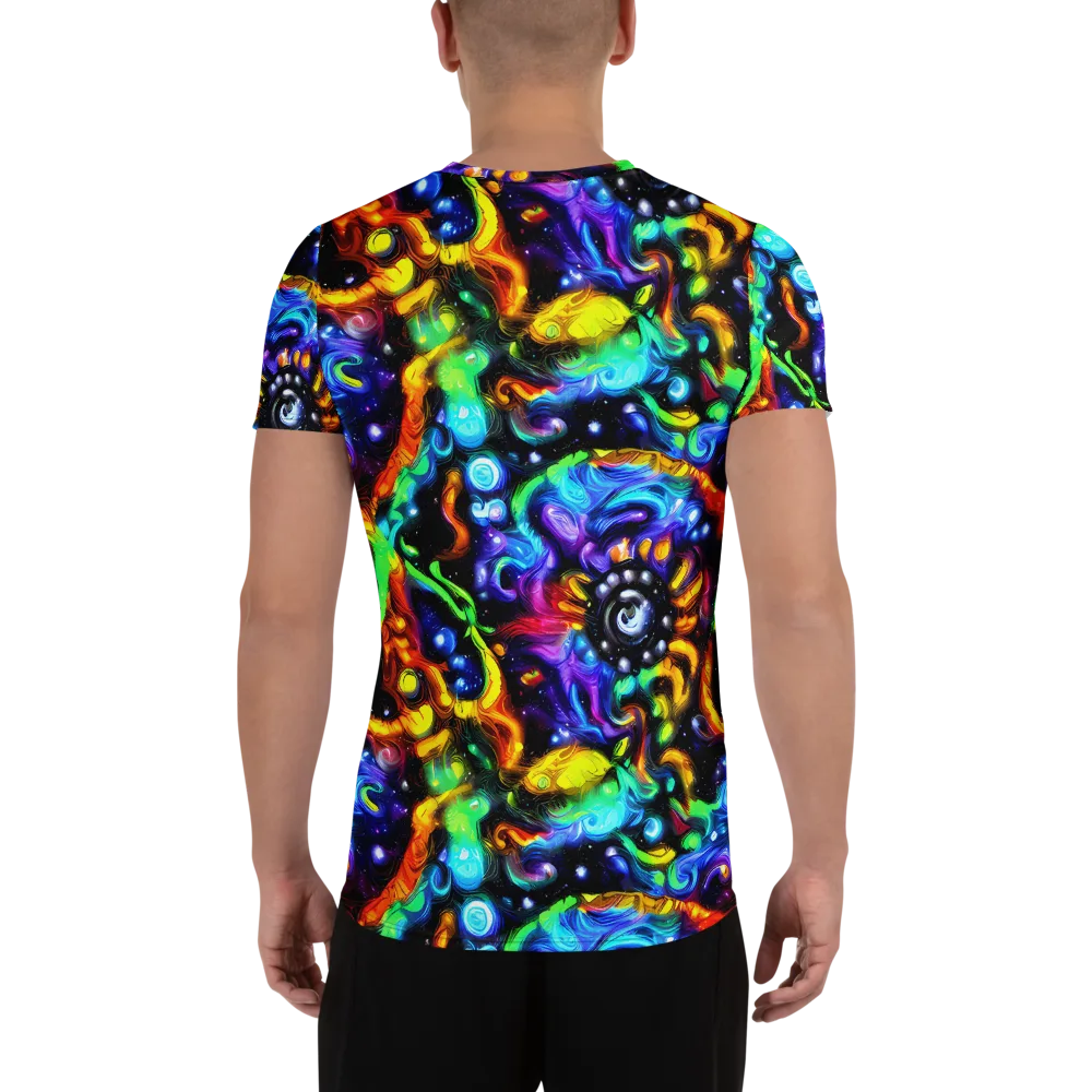 Infinite Colorstorm on Men's Athletic T-Shirt — Back
