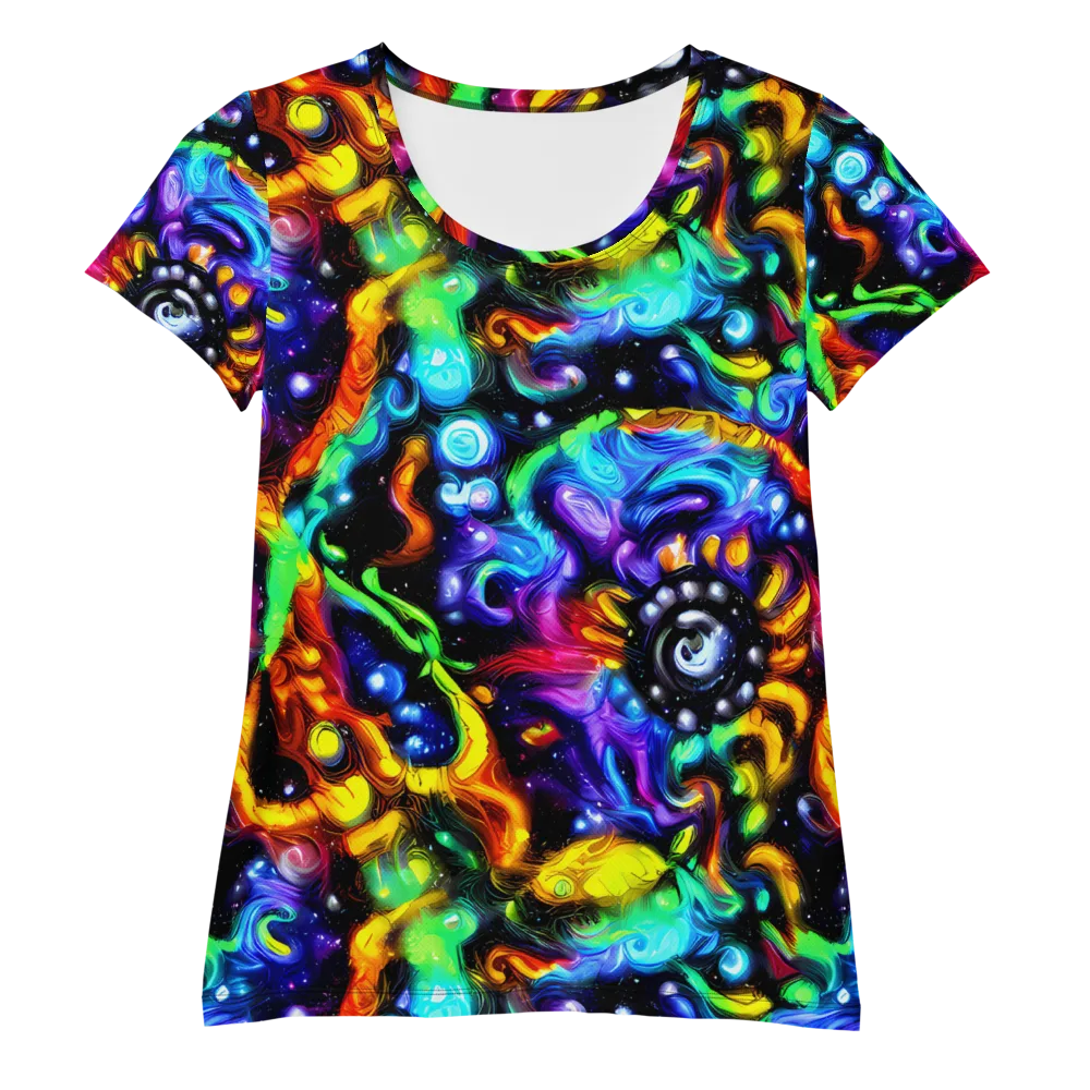 Infinite Colorstorm on Women's Athletic T-Shirt — Front