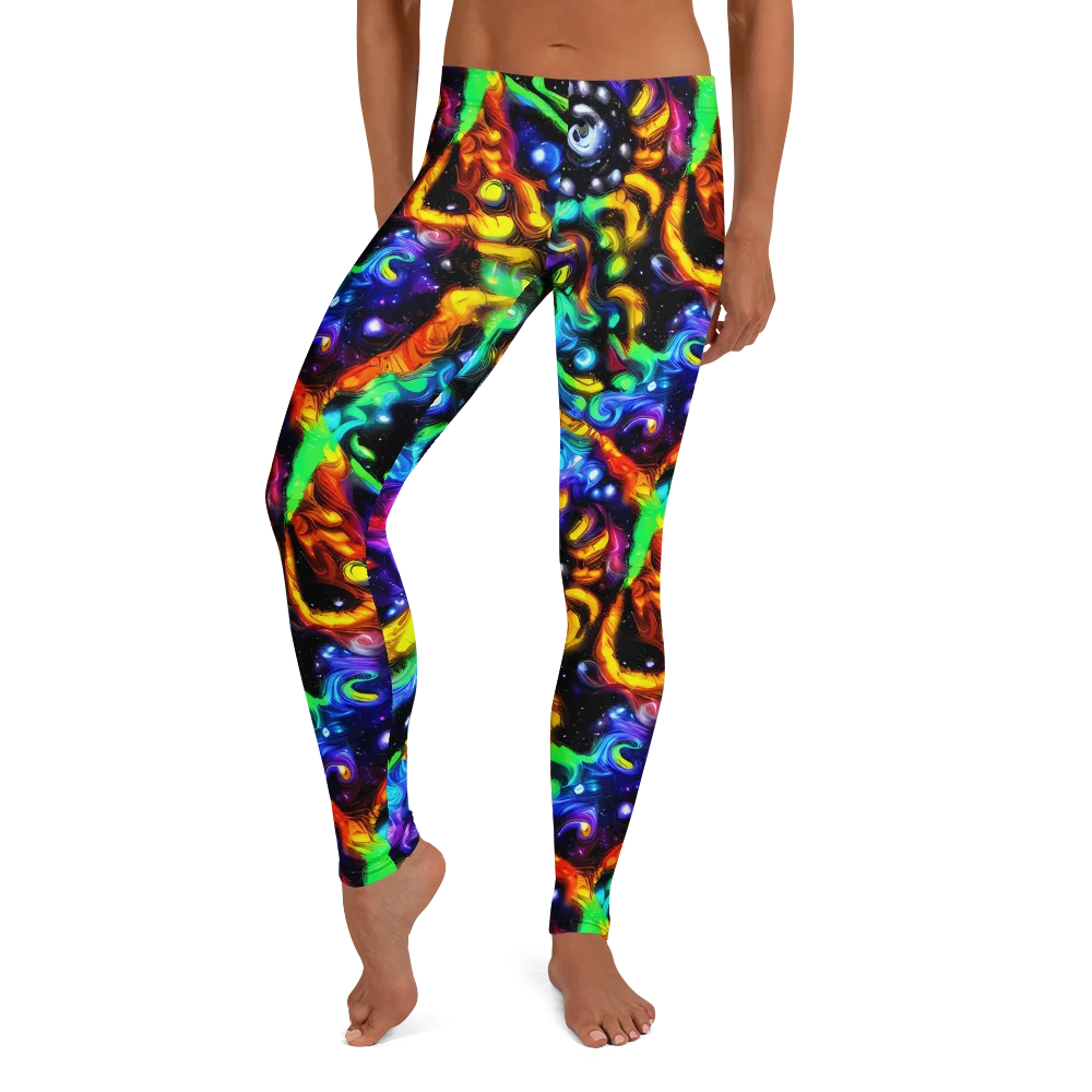 Infinite Colorstorm on Leggings — Front