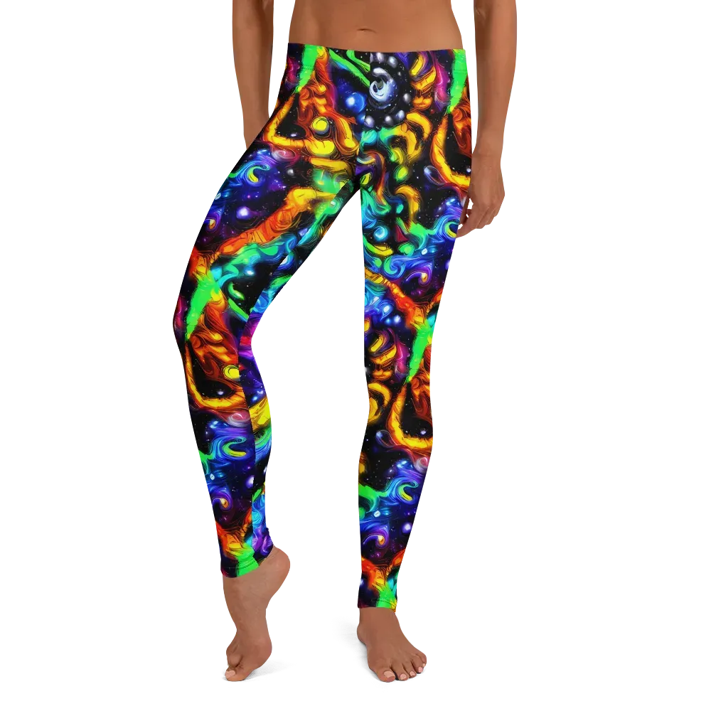 Infinite Colorstorm on Leggings — Front