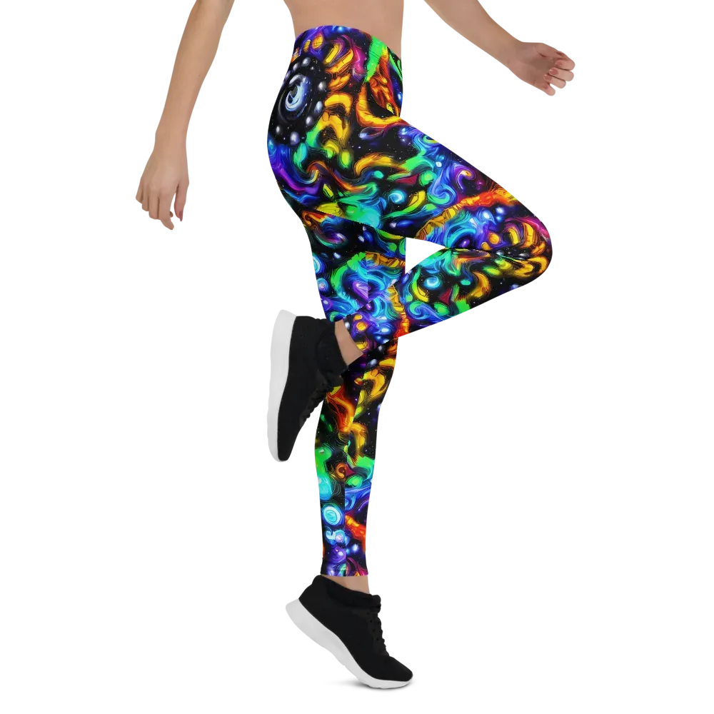 Infinite Colorstorm on Leggings — Right