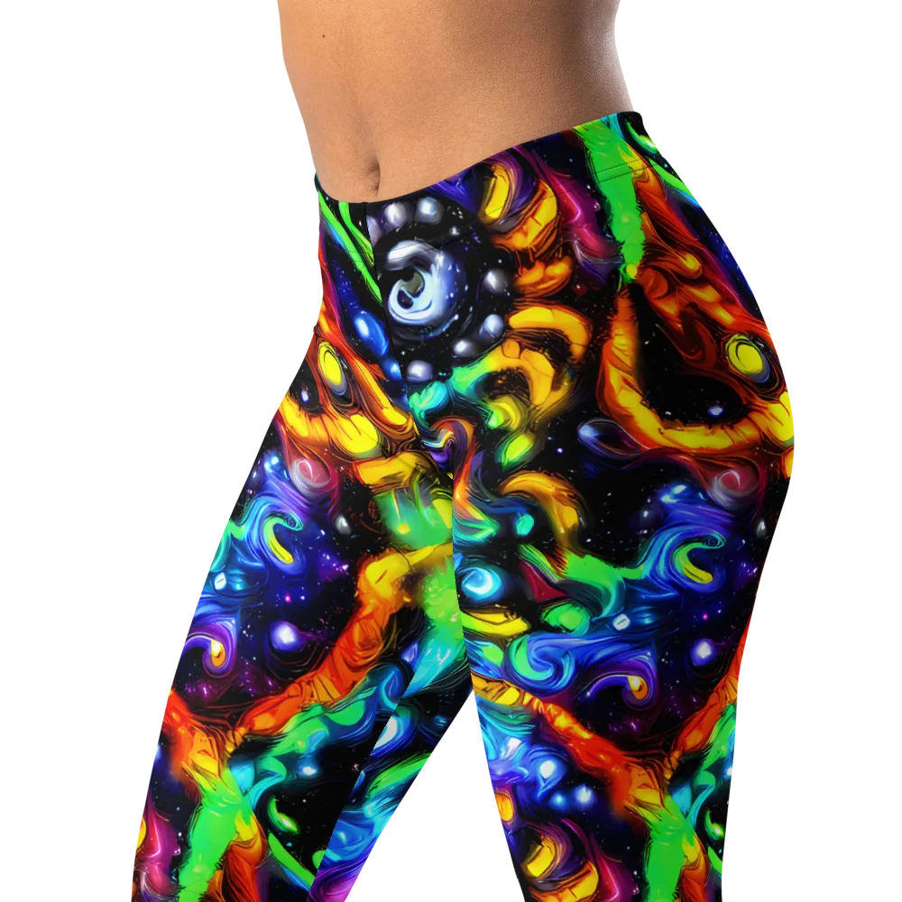 Infinite Colorstorm on Leggings — Left Front