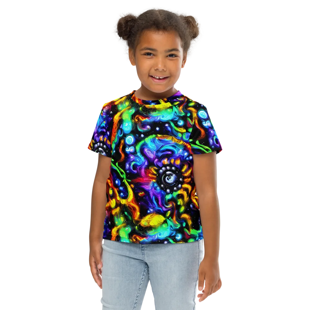Infinite Colorstorm on Kids Crew Neck T-Shirt — Front