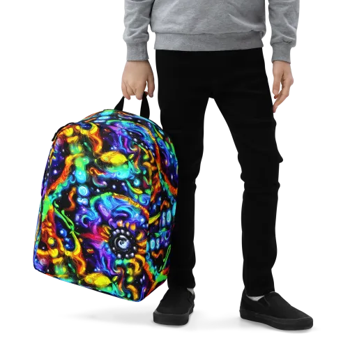 Infinite Colorstorm on a Minimalist Backpack