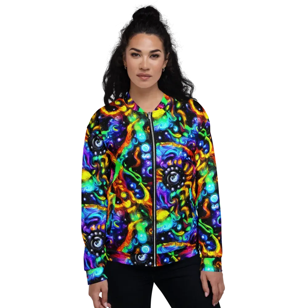 Infinite Colorstorm on Bomber Jacket — Front