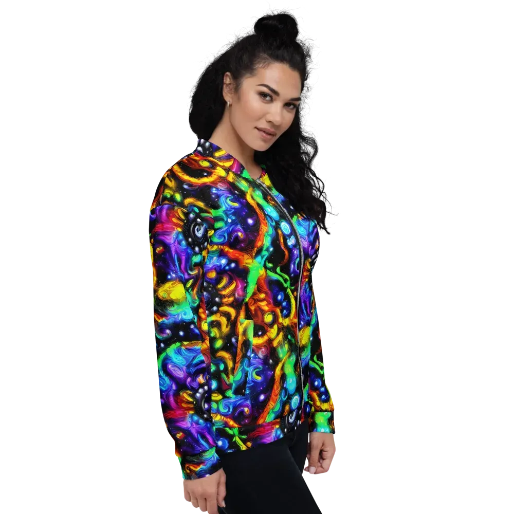 Infinite Colorstorm on Bomber Jacket — Right