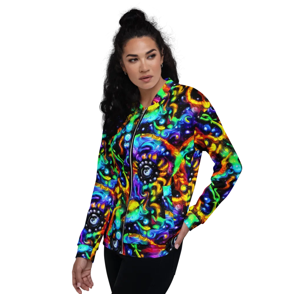 Infinite Colorstorm on Bomber Jacket — Left