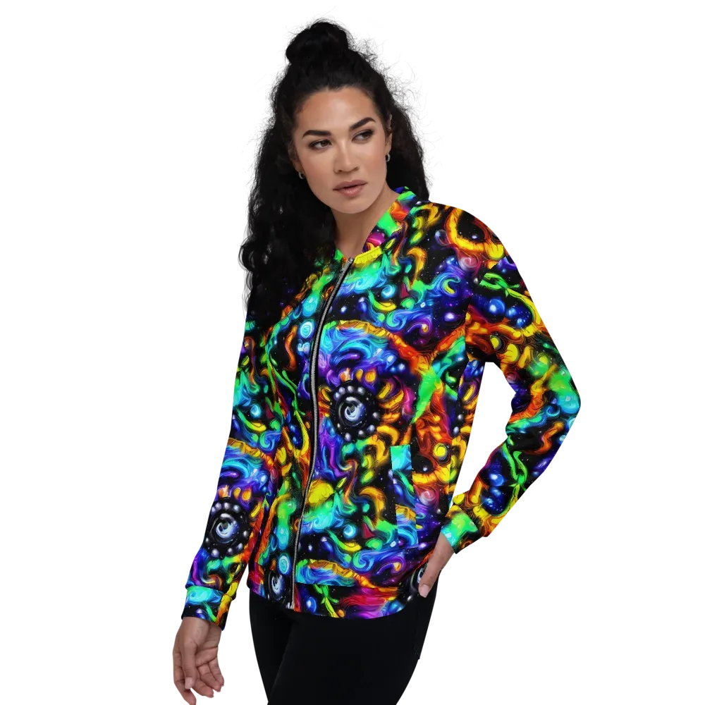 Infinite Colorstorm on Bomber Jacket — Left