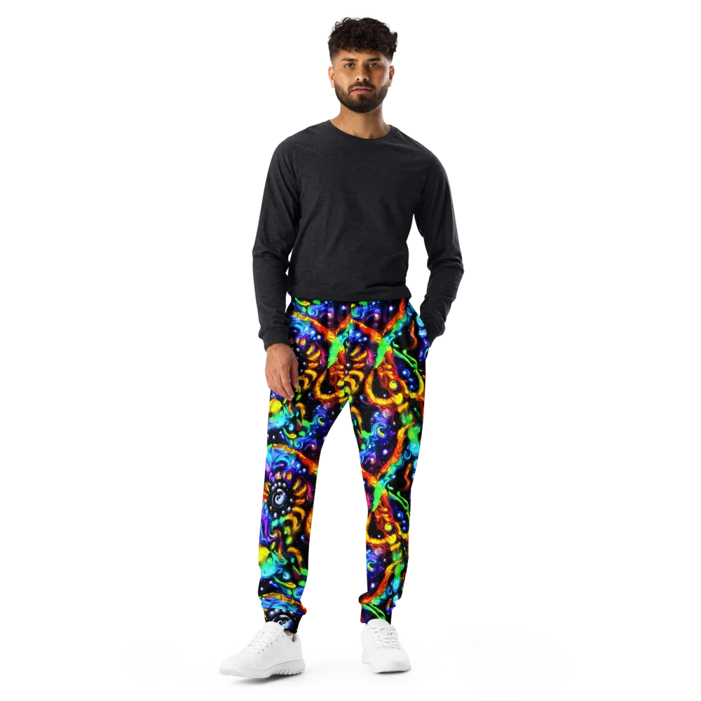 Infinite Colorstorm on Men's Joggers — Front
