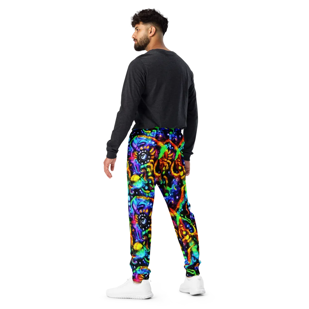 Infinite Colorstorm on Men's Joggers — Back