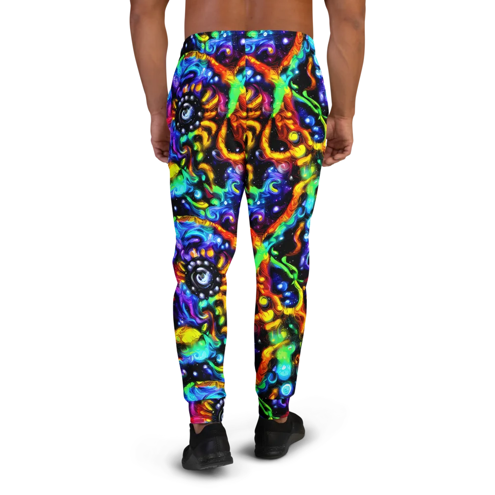 Infinite Colorstorm on Men's Joggers — Back